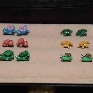 cute children's animal earrings